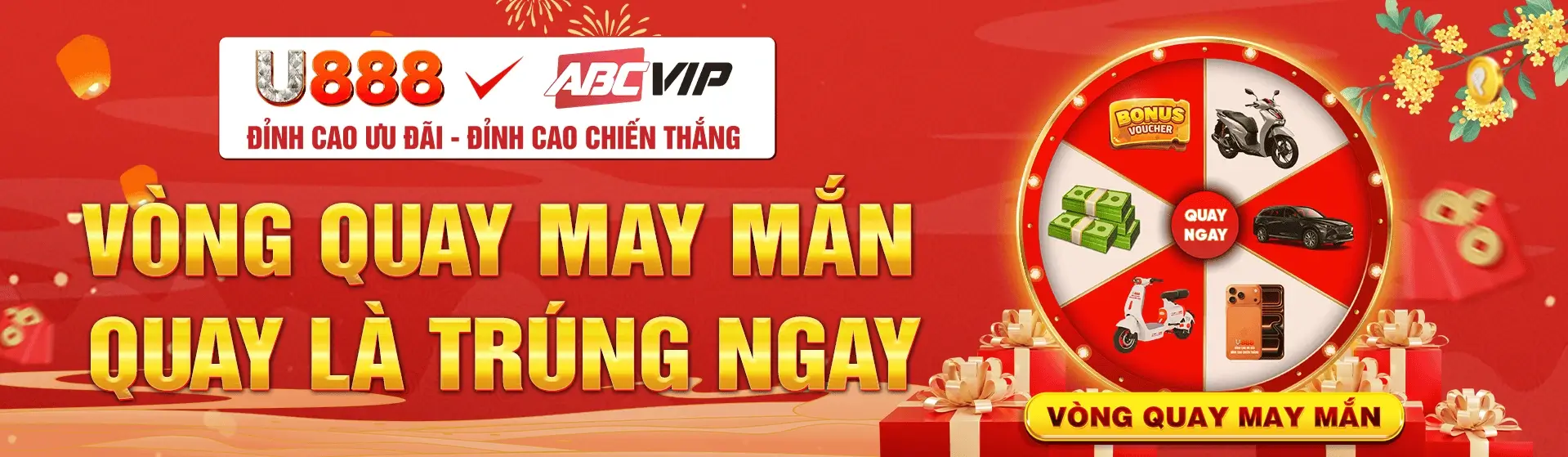 U8888a Vòng quay may mắn quay là trúng ngay